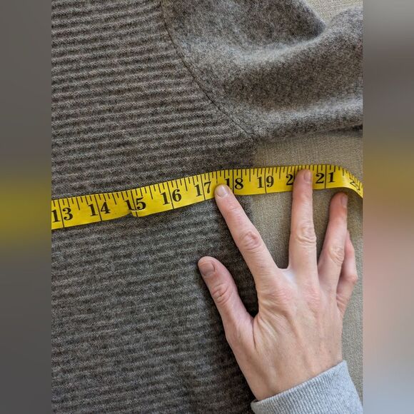 Kokun 100% Cashmere Lagenlook mock neck bell sleeve tunic top Oversized XS-M - Picture 9 of 9